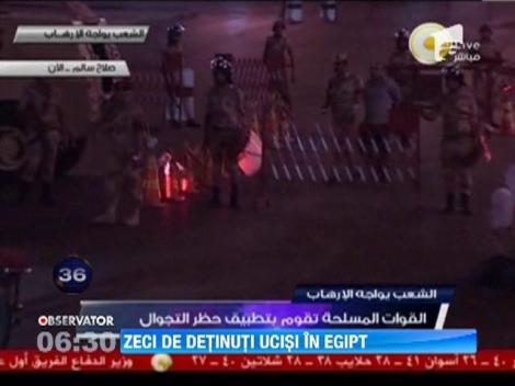 Egipt: 36 de detinuti ucisi intr-o tentativa de evadare