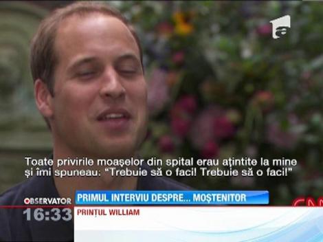 VIDEO! Printul William – primul interviu despre noptile nedormite si mostenirea lui George