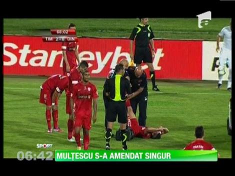 Multescu si-a dat singur amenda la Dinamo