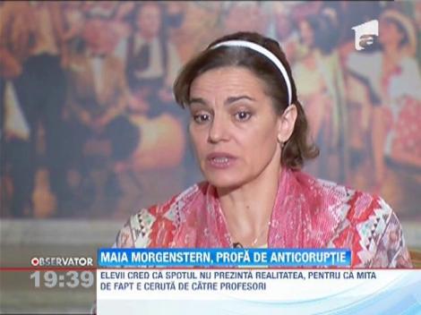 Maia Morgenstern s-a facut "profesoara de anticoruptie"!