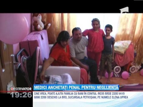 UPDATE / Ancheta in cazul bebelusului nascut fara picioare si fara o mana