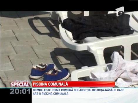 Piscina comunala, magnet pentru sateni