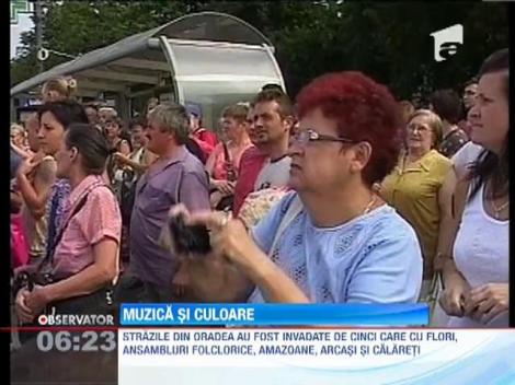 Caravana florilor a defilat prin Oradea