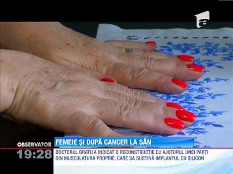 ALEGE SA NU SUFERI / Femeie si dupa cancer la san