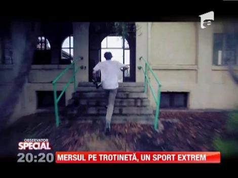 Sport extrem pe trotineta