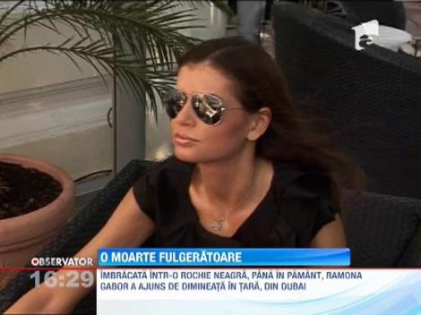 Mama Monicai Gabor, moarte fulgeratoare