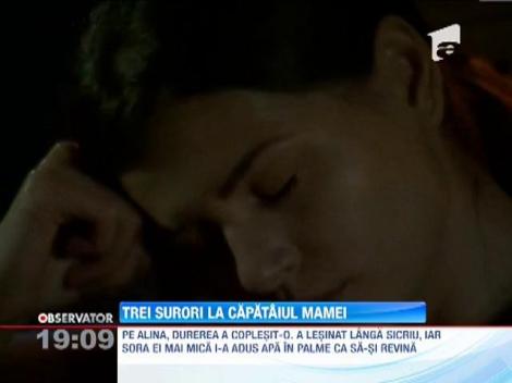 Monica, Alina si Ramona Gabor s-au reunit la mormatul mamei lor