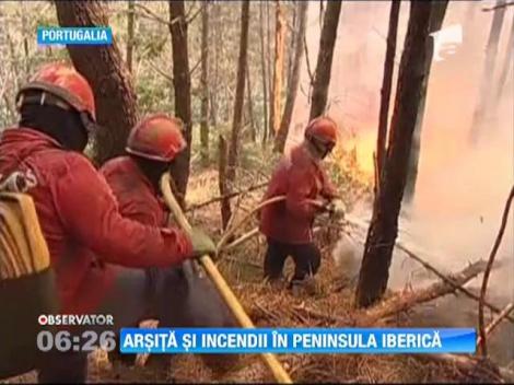 Arsita si incendii in Peninsula Iberica