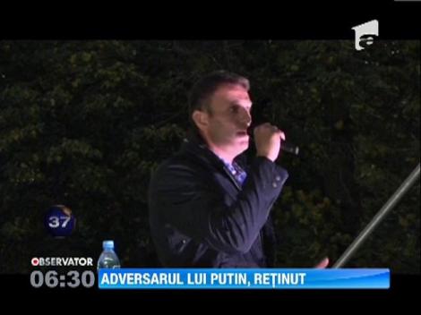 Alexei Navalnii, principalul adversar al lui Vladimir Putin, retinut de politisti