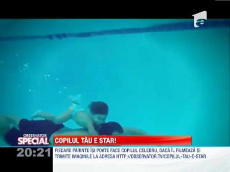 Copiii trebuie sa invete sa inoate de la cele mai fragede varste