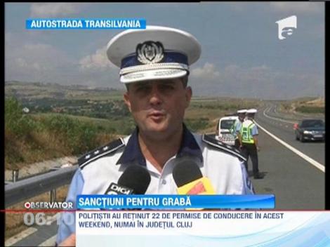 Actiune a politistilor, la nivel national, pentru combaterea vitezei excesive