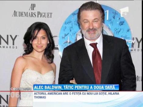Alec Baldwin, tatic pentru a doua oara, la 54 de ani