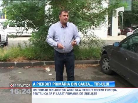 Un primar din judetul Arad era sofer de TIR in timpul serviciului