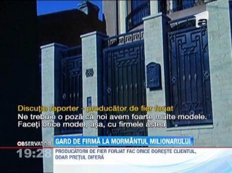 Gard de firma la mormantul milionarului Nae Niculae