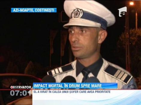 Impact mortal in drum spre mare