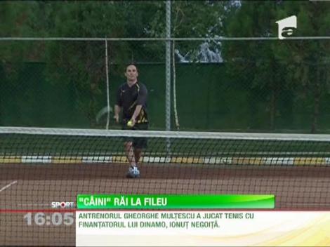 Multescu si Negoita au jucat tenis de camp