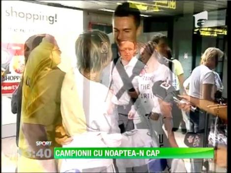 Steaua, echipa calificata in grupele Ligii Campionilor, a sosit la Bucuresti la 5 dimineata