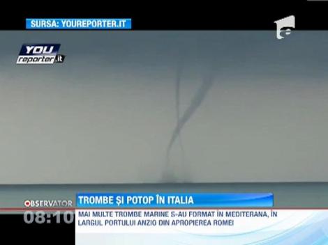 Trombe marine si potop in Italia