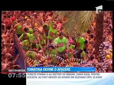 Bataie cu rosii, dar pe bani. Festivalul "Tomatina" a devenit o afacere