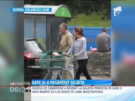 Ducesa de Cambridge a revenit la silueta perfecta pe care o avea inainte de nastere