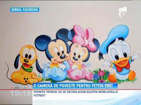 Elena Basescu si-a decorat camera primului ei copil