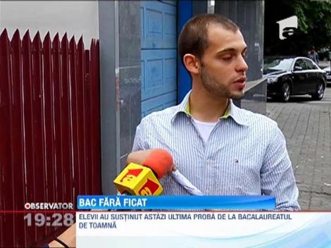 Absolventii de liceu au sustinut, astazi, ultima proba de la BAC