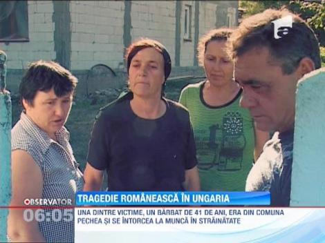 Rudele celor trei romani morti in accidentul din Ungaria, devastate de durere