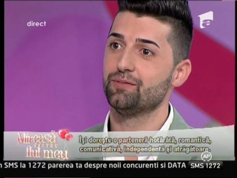 Sorin, al treilea concurent neinsotit de mama, la "Mireasa pentru fiul meu"