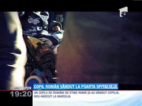 Un copil roman a fost vandut chiar la poarta unui spital din Franta