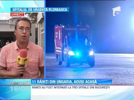 Medicii romani au decis sa lase in Budapesta sapte dintre ranitii accidentului din Ungaria