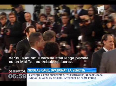 Nicolas Cage, ovationat la Festivalul de Film de la Venetia