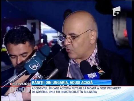 11 dintre romanii raniti in accidentul din Ungaria au fost adusi in tara
