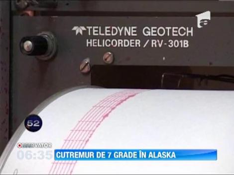 Cutremur cu magnitudinea 7 pe scara Richter, in Alaska