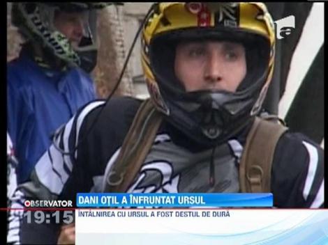 Dani Otil s-a intalnit cu un urs in timpul unui antrenament cu motocicleta, pe munte