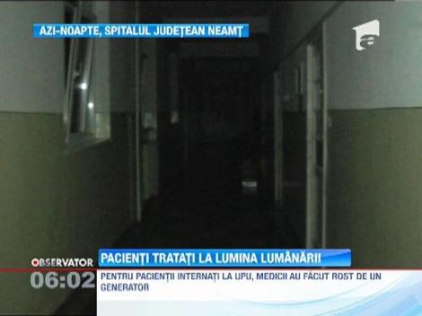 Spitalul Judetean din Neamt a ramas in bezna