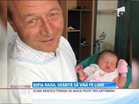 Sofia Raisa, prima nepotica a tarii, a venit pe lume cu trei saptamani mai devreme