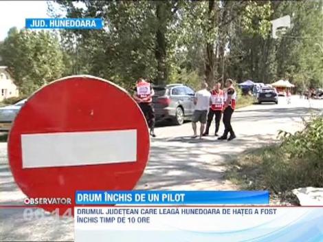 Ginerele lui Vasile Blaga a inchis un drum judetean din Harghita ca sa se poata antrena pentru cursele de raliu