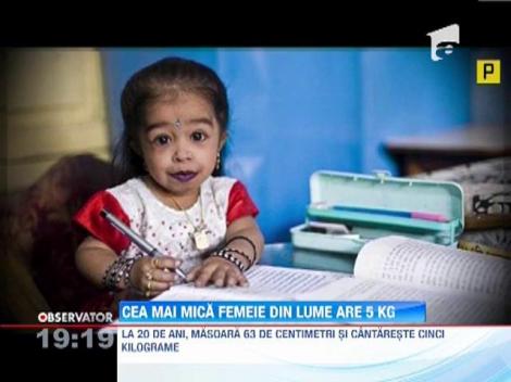 Jyoti, cea mai mica femeie din lume, in vizita in Romania