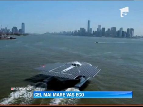 Cea mai mare nava ecologica a ajuns cu bine la destinatie