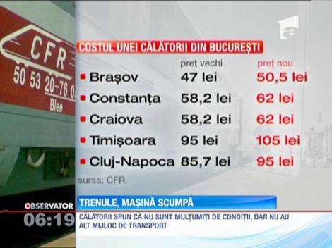 CFR Calatori mareste preturile biletelor de tren