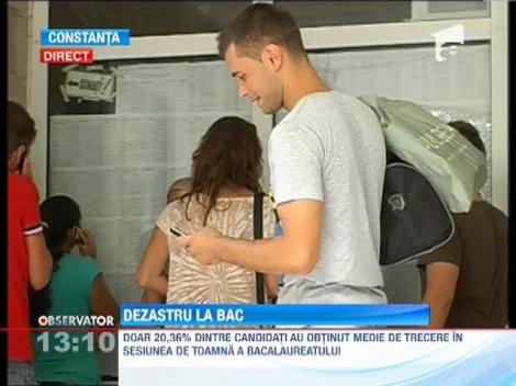 Dezastru la Bacalaureat, in sesiunea de toamna