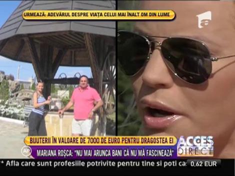 Bijuterii in valoare de 7000 de euro pentru dragostea Marianei Rosca