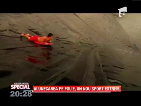 Alunecarea pe folie, un nou sport extrem
