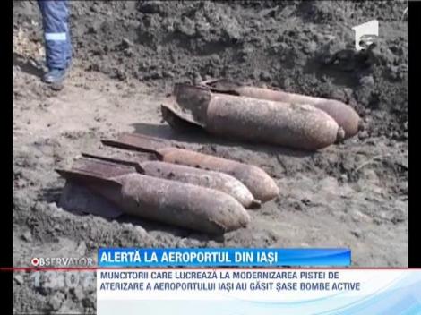 Alerta in Iasi! Muncitorii au descoperit sase bombe langa aeroport
