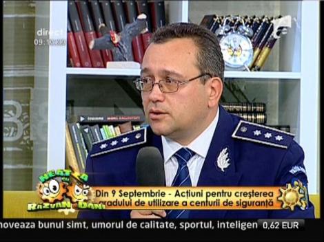 Din 9 septembrie, Politia Romana pregateste actiuni pentru cresterea gradului de utilizare a centurii de siguranta