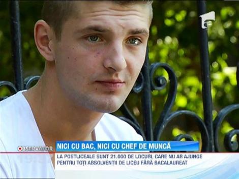 Elevii care au picat BAC-ul nu sunt interesati de piata ofertelor de munca