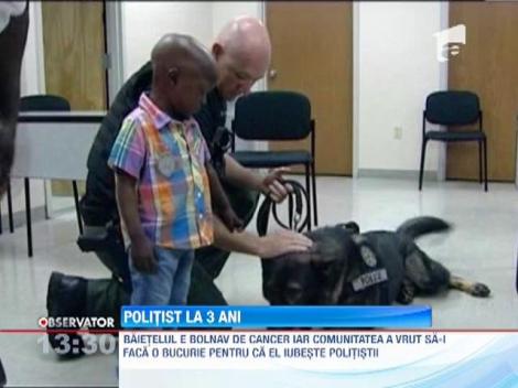 IMPRESIONANT! Un baiat din Statele Unite a devenit politist la trei ani!