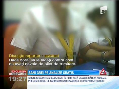 Consultatiile gratuite pentru elevi se fac contra cost la multe policlinici