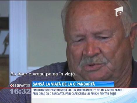 Sansa la viata de la o pancarta