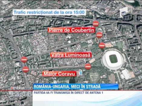 Restrictii de trafic la meciul Romania-Ungaria